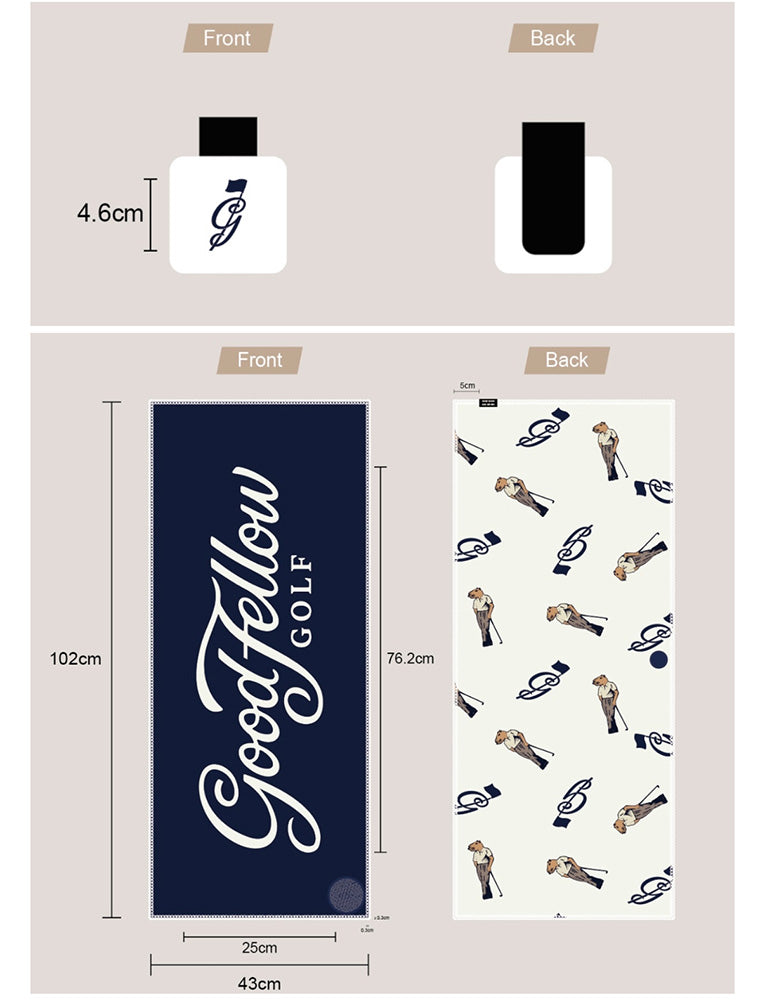 Jolly Good Fellow "Groove Low" Golf Towel
