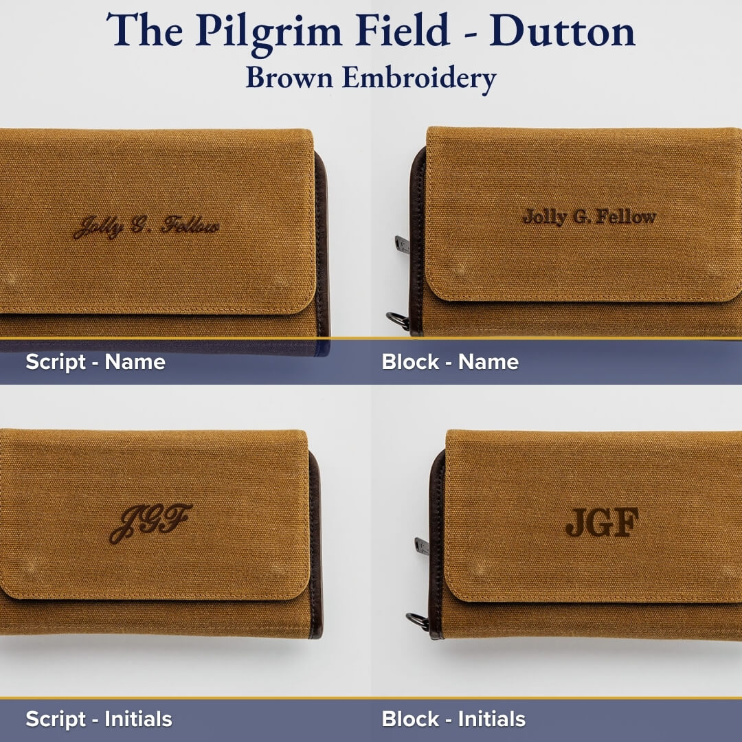 The Pilgrim Field Golf Organizer – Waxed Canvas – Jolly Golf