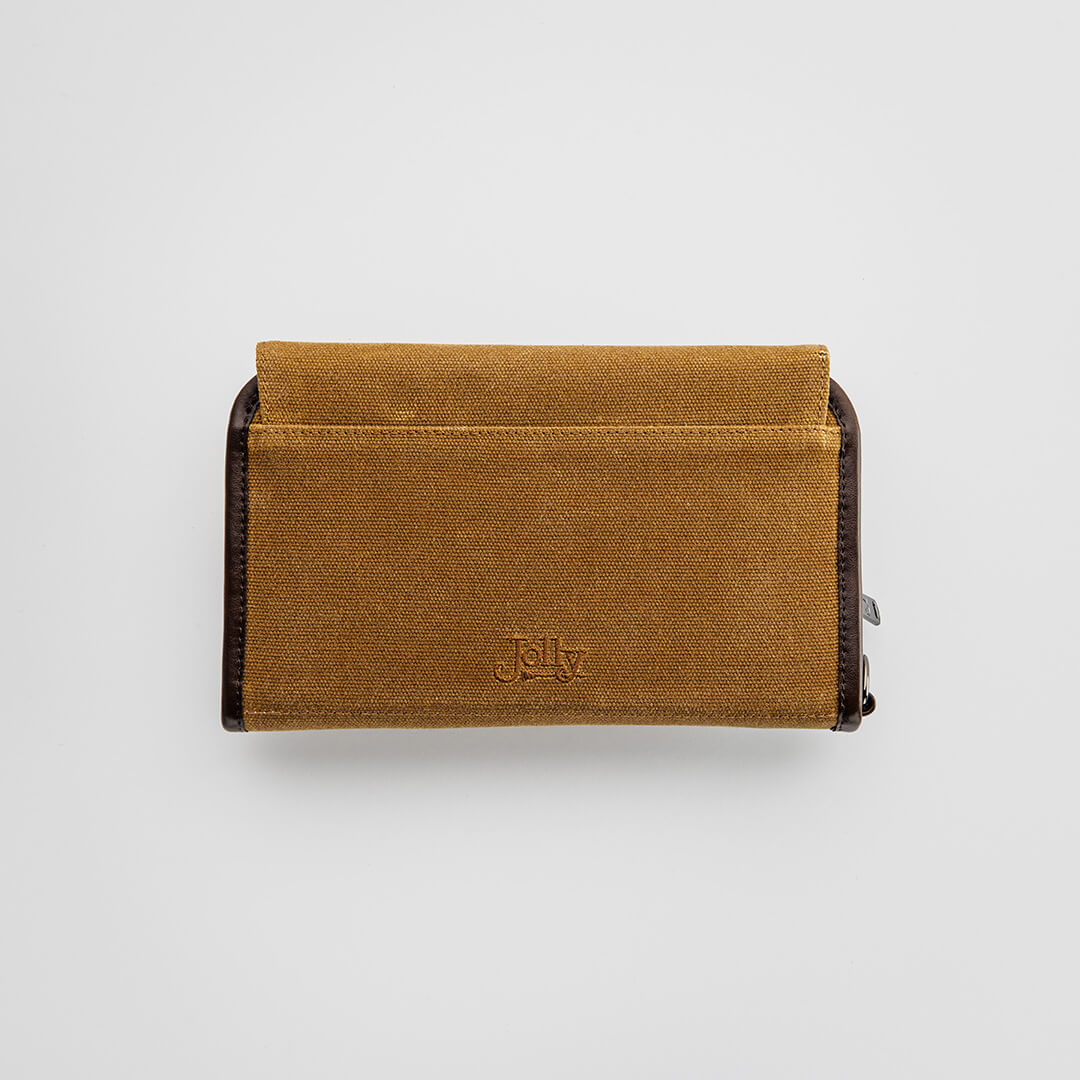 The Pilgrim Field Golf Organizer – Waxed Canvas – Jolly Golf