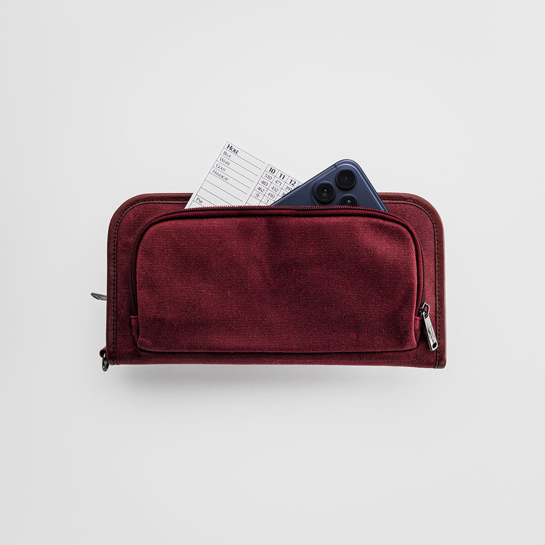 The Purist Field Golf Organizer Pouch – Waxed Canvas – Jolly Golf