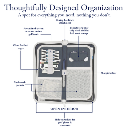The Purist Classic Golf Bag Organizer Pouch