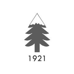 Logo with a pine tree and '1921' text on a white background