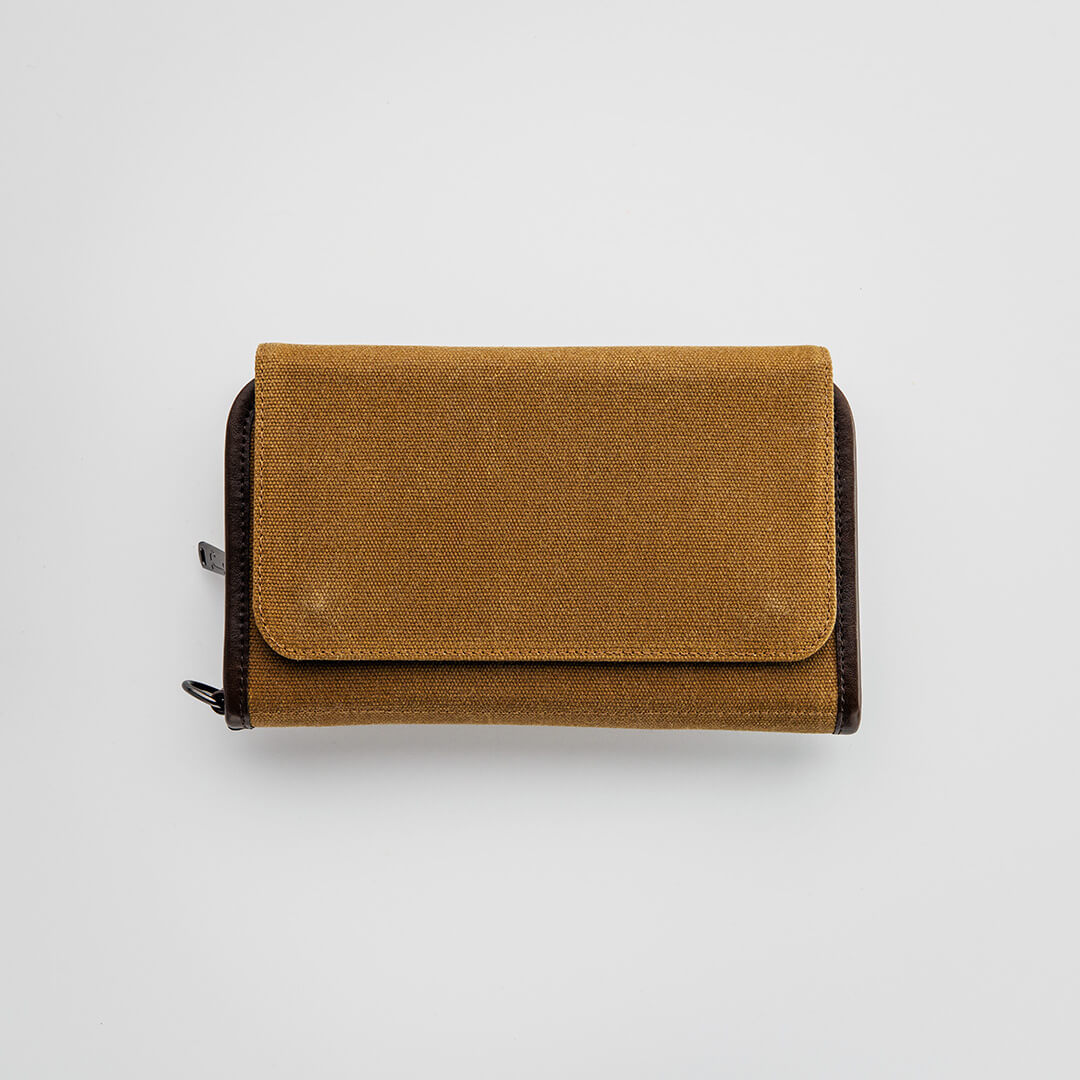 The Pilgrim Field Golf Organizer – Waxed Canvas – Jolly Golf