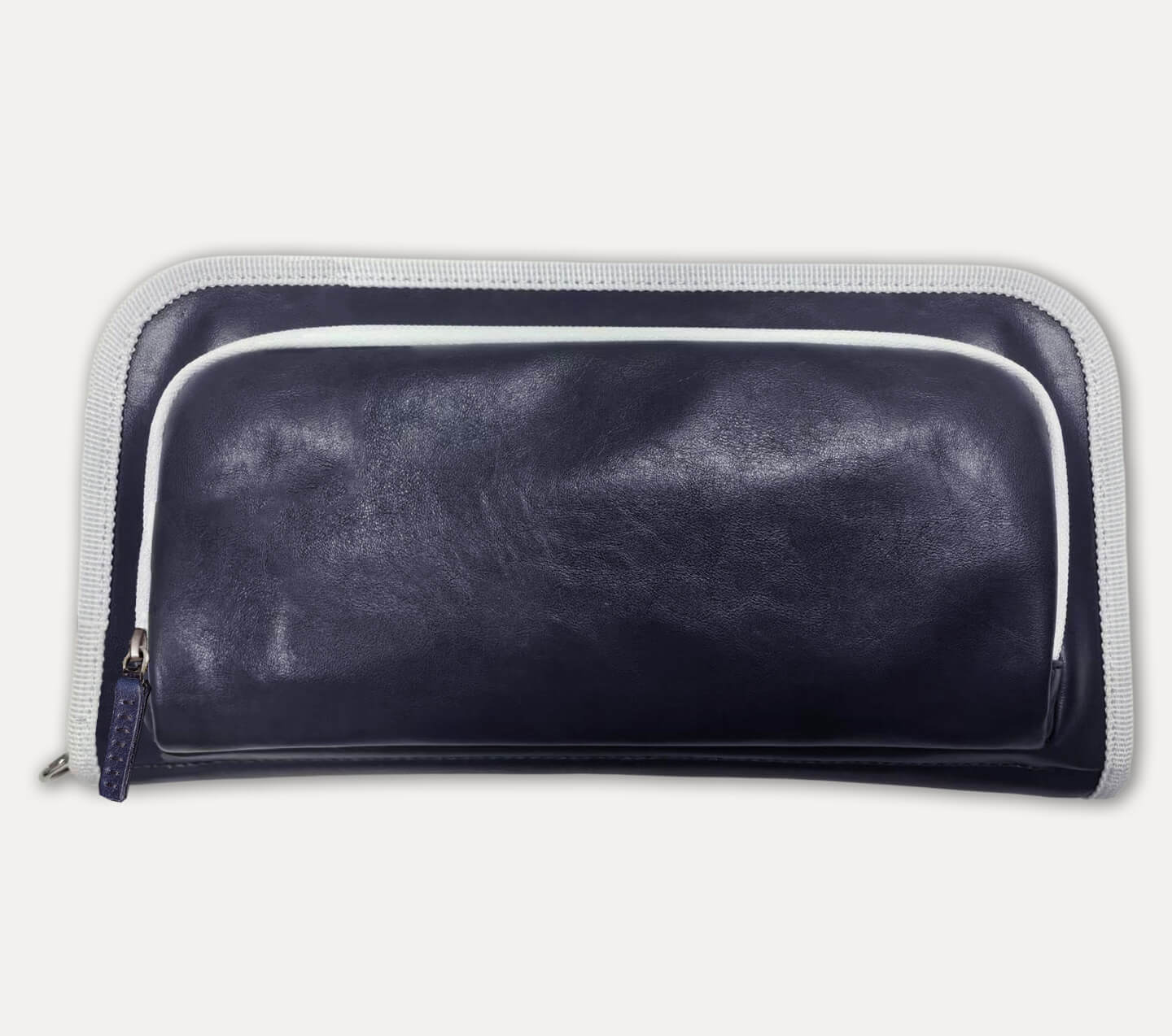 Product image of Jolly Golf’s latest release - the Purist Vintage navy synthetic leather Golf Bag Organizer.